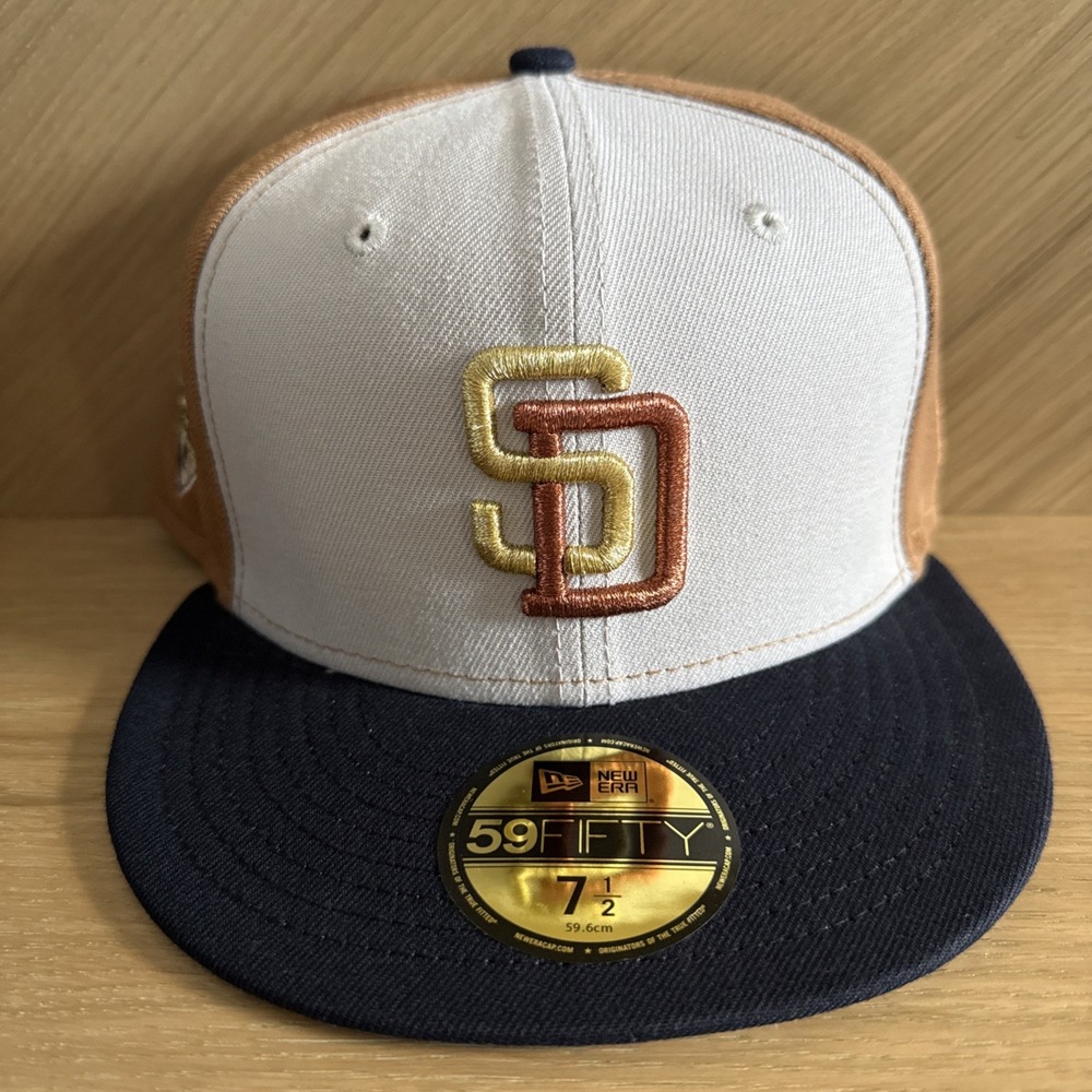 San Diego Padres STONE BRONZE NEW ERA 59FIFTY Fitted Cap - Size 7 1/2 All Star